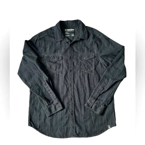 Michael Kors Other - 5/$25 MK machine Push the Limit men’s black button up shirt size XL